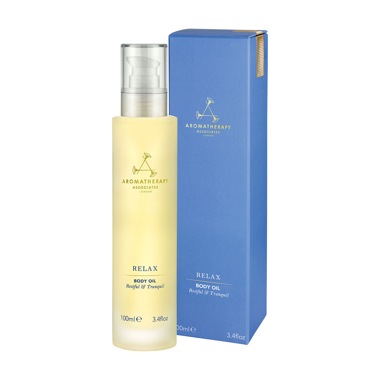 Image of the Aromatherapy Associates Relax Body Oil box