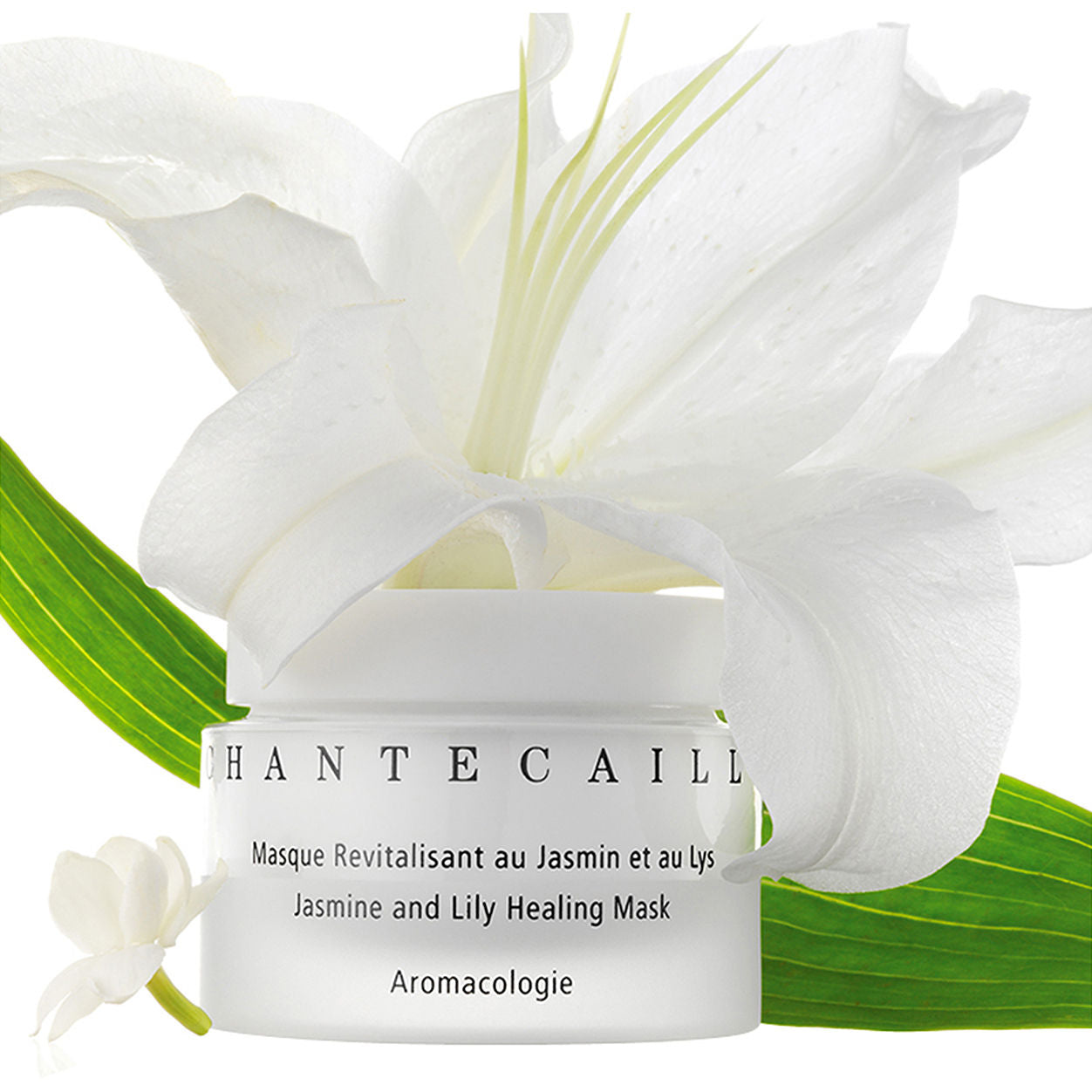 Lifestyle image of Chantecaille Jasmine and Lily Healing Mask