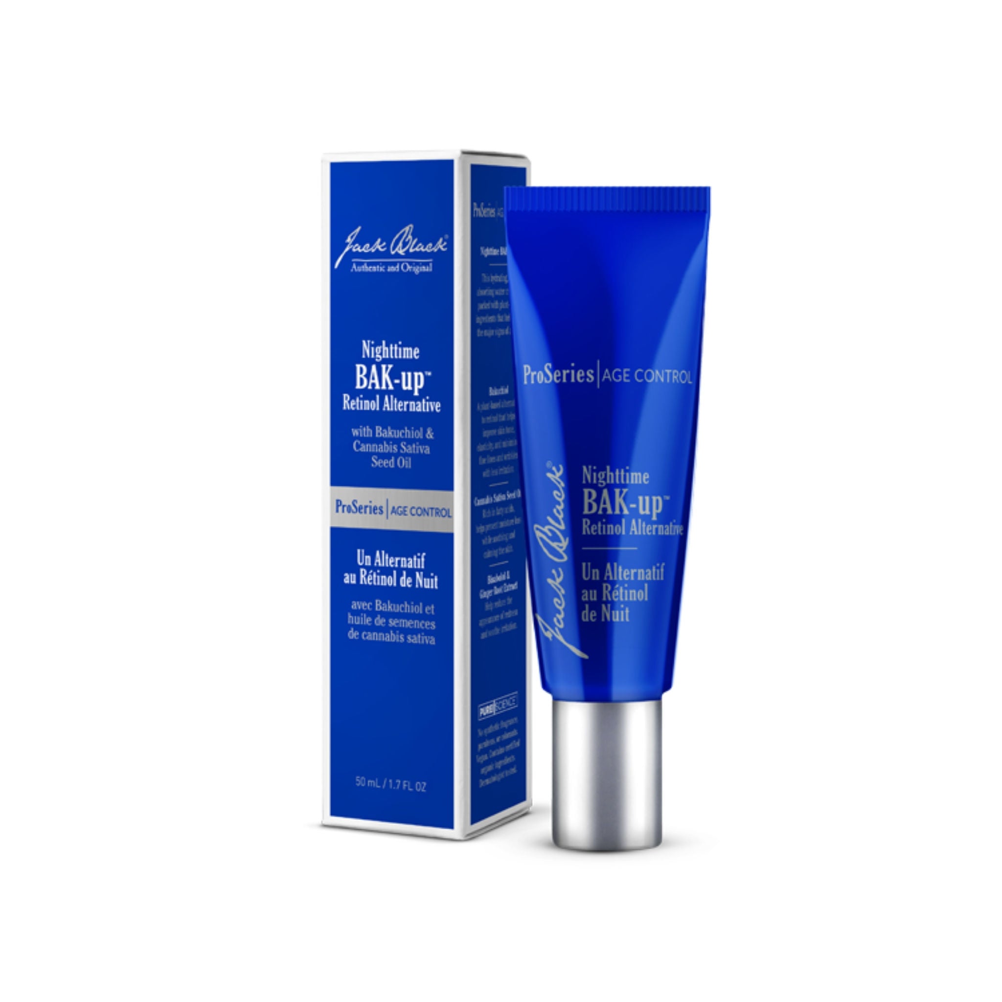 Jack Black pro series NIGHT TIME Bak-up retinol altnerative, vitamin outlet c serum