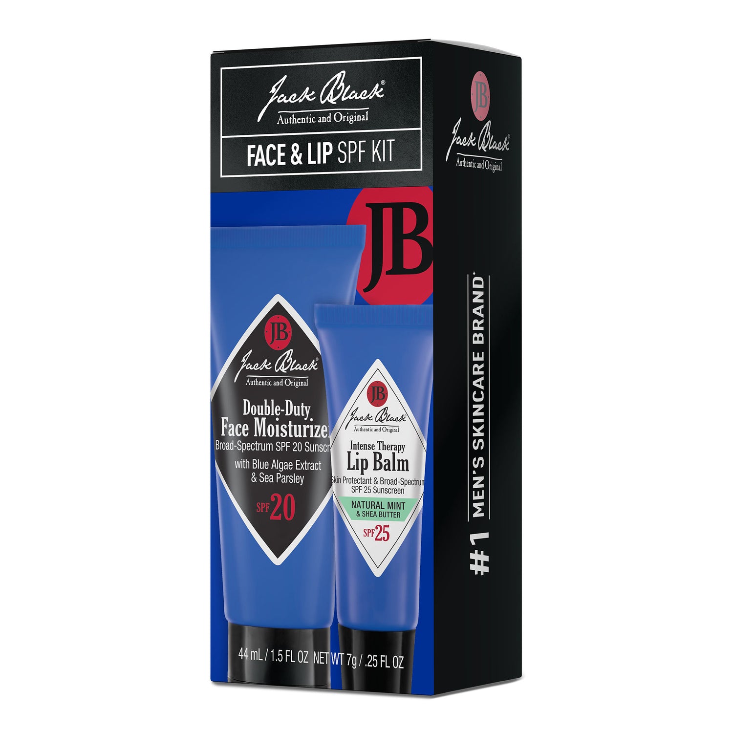 Image of the Jack Black Face & Lip SPF Kit box