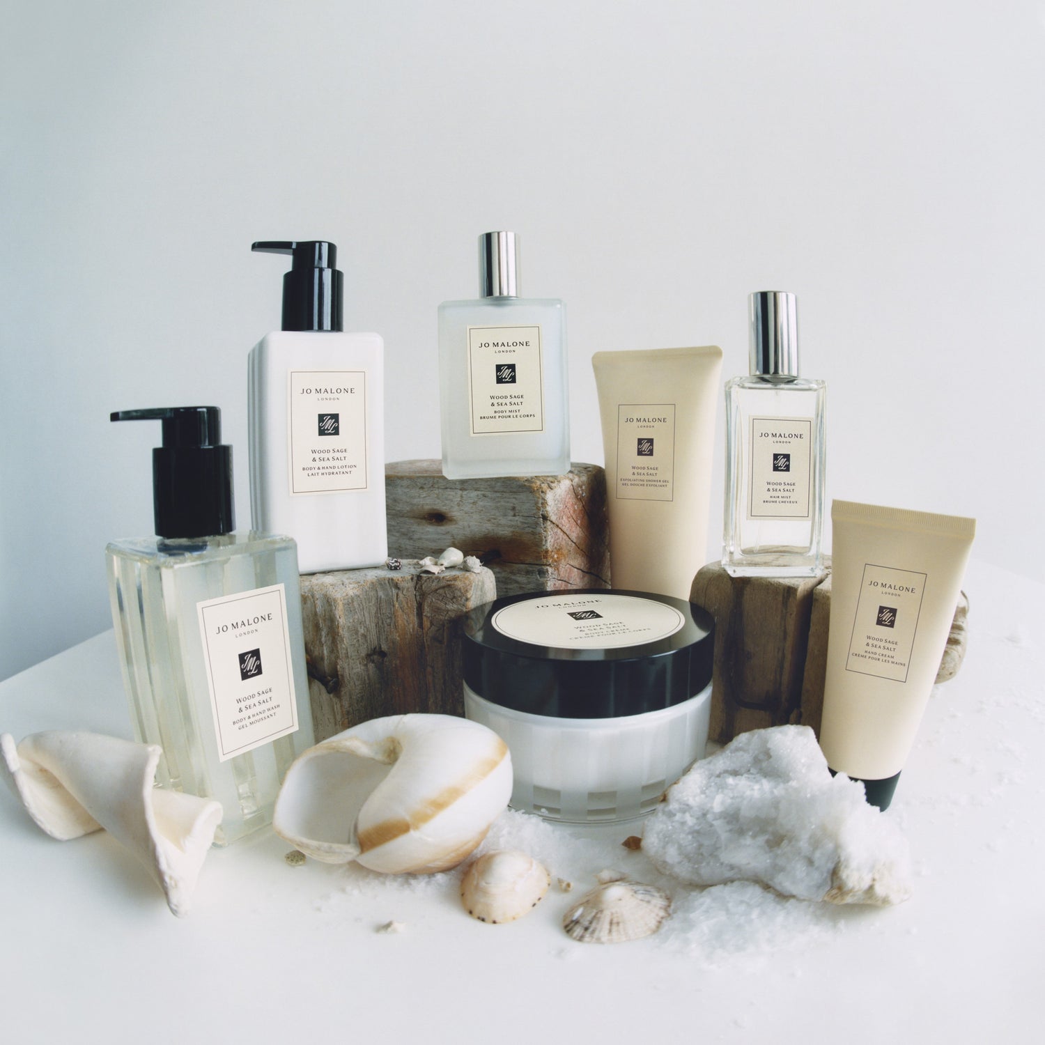 Lifestyle image of Jo Malone London Wood Sage and Sea Salt Exfoliating Shower Gel