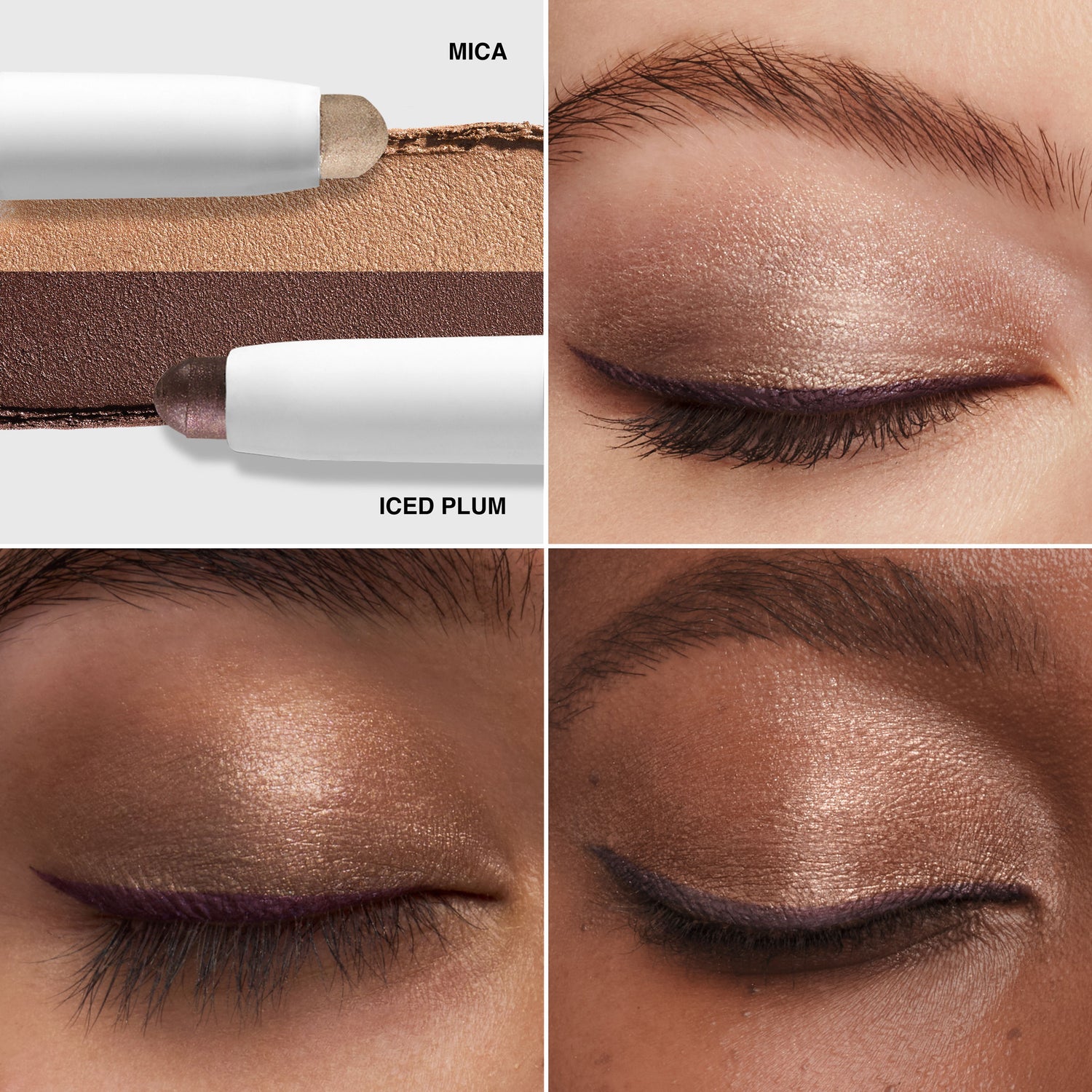 Model image of Bobbi Brown Dual-Ended Long-Wear Cream Eyeshadow Stick Gift Set (Limited Edition)