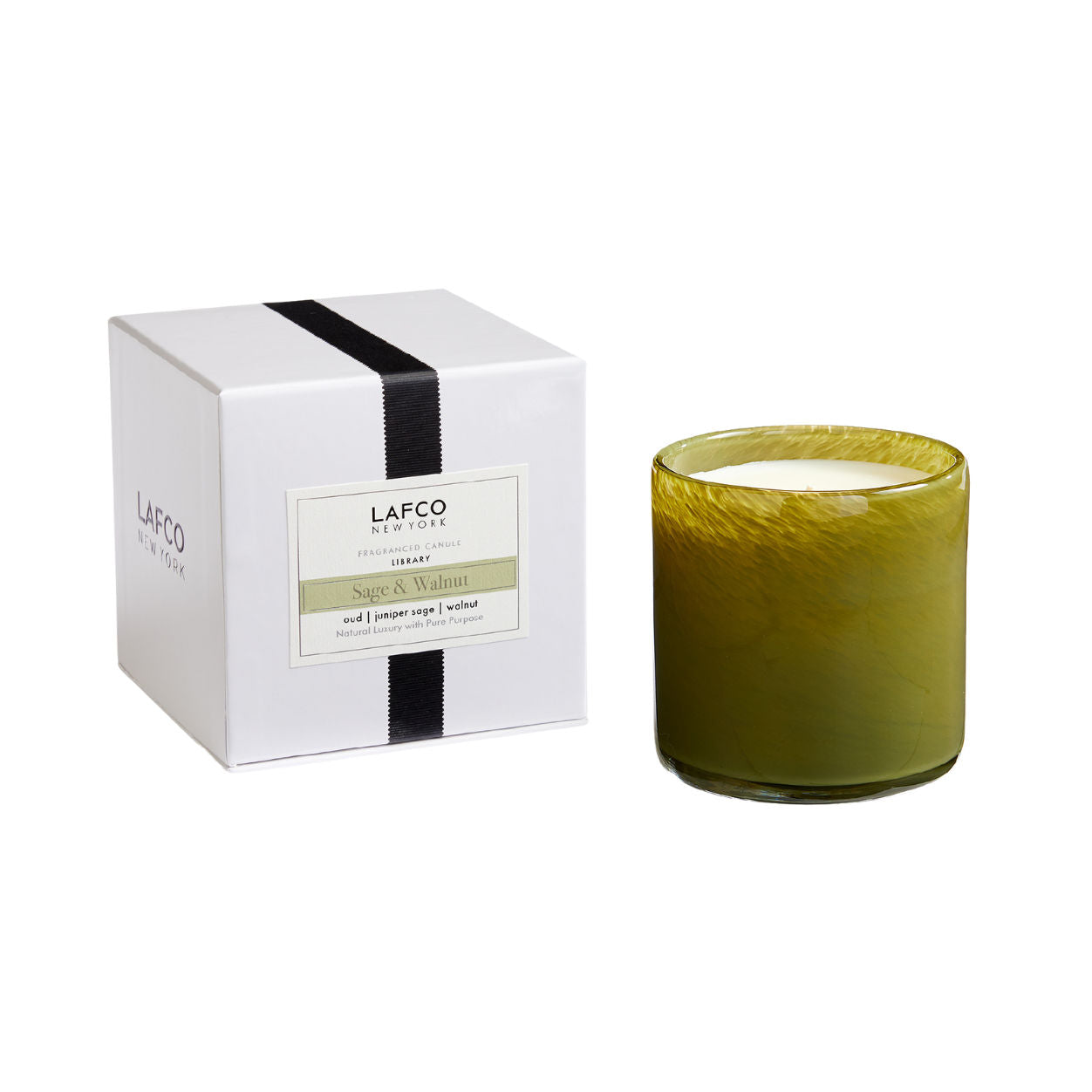 Lafco Sage and Walnut Library Signature Candle main image