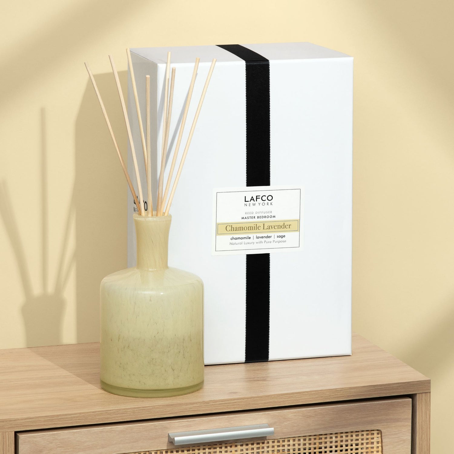 Lifestyle image of Lafco Chamomile Lavender Reed Diffuser