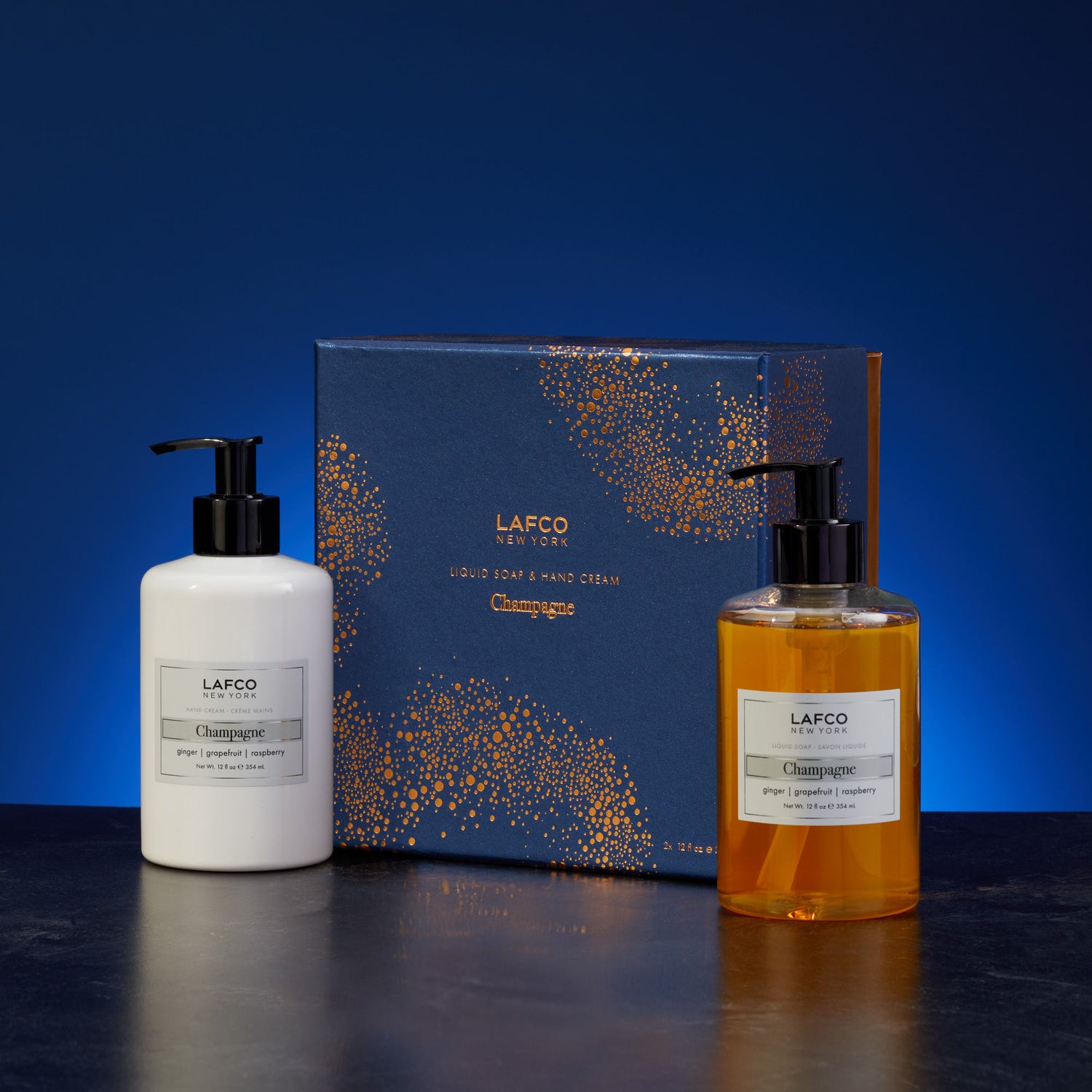 Lifestyle image of Lafco Champagne Body Care Duo (Limited Edition)