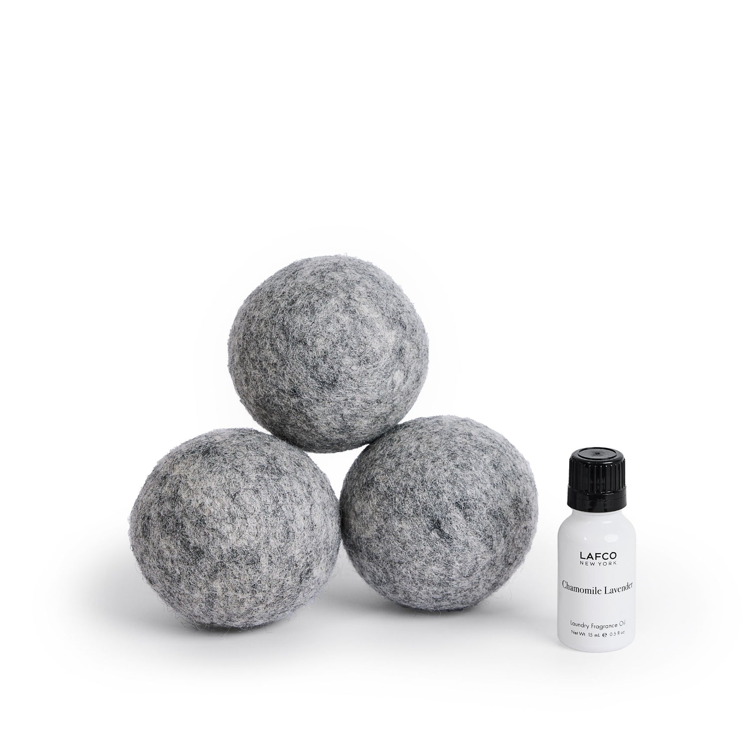Image of an open Lafco Chamomile Lavender Laundry Dryer Ball Set