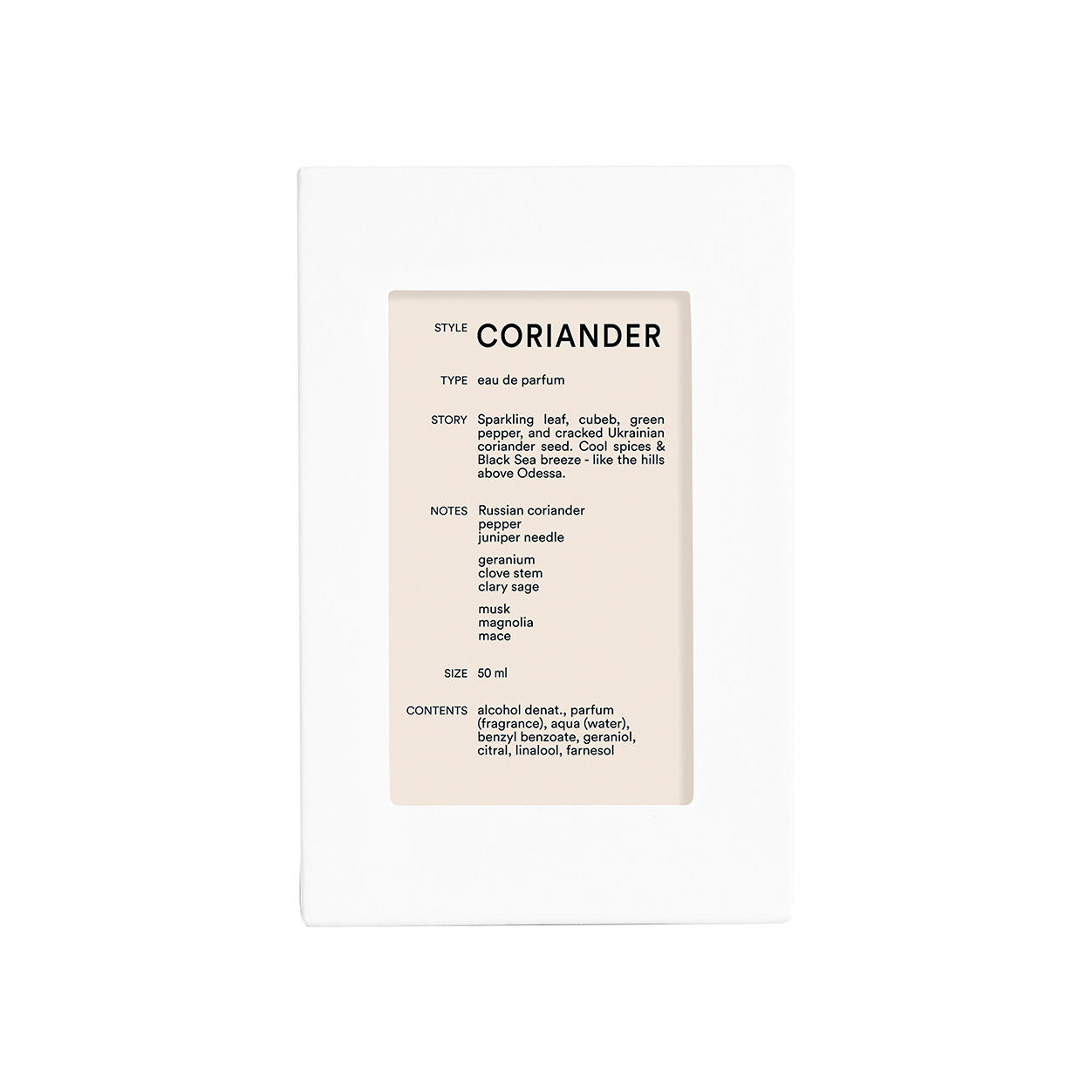 Image of the D.S. & Durga Coriander Eau de Parfum box