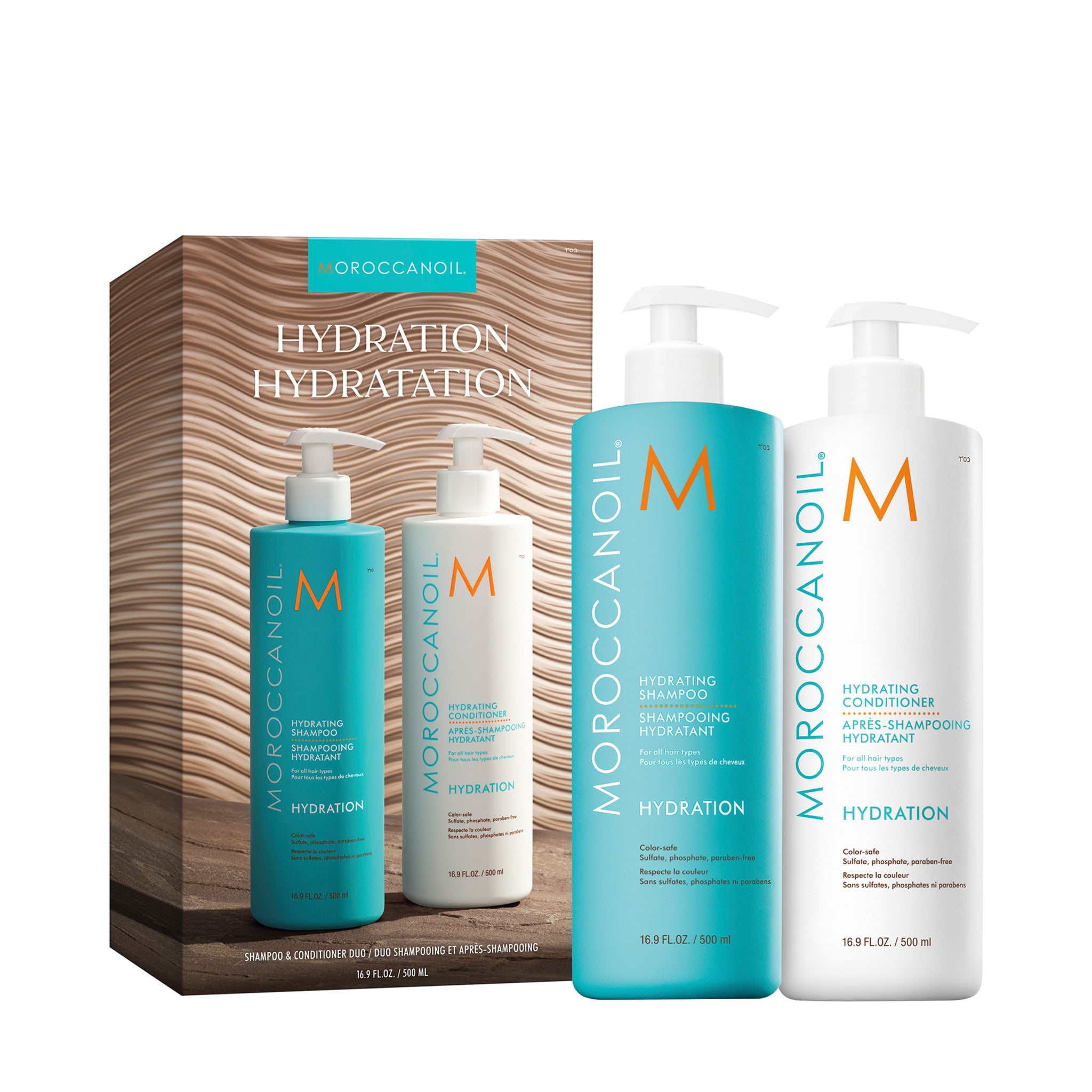 Moroccanoil Hydrating Shampoo and Conditioner Duo main image.