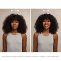 Before and after results of using Moroccanoil Holiday Hydration Hair Set (Limited Edition)