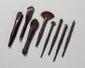 Image of an open Trish McEvoy Gorgeous Essentials Brush Collection