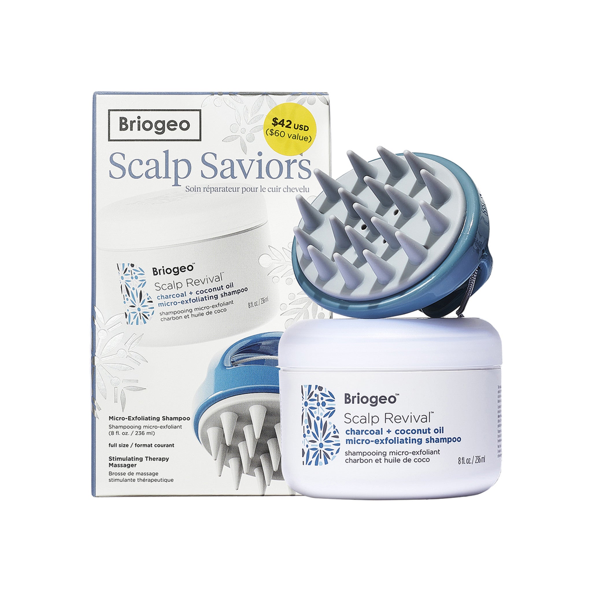 Briogeo Scalp Revival Shampoo and Scalp Massager Gift Set (Limited Edition) main image.