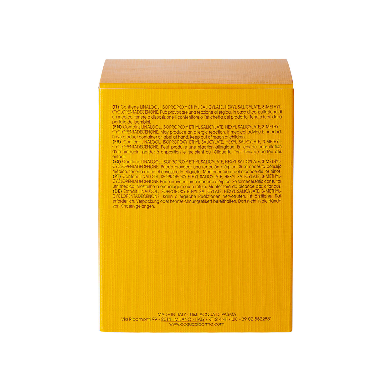 Back image of Acqua di Parma Grazie Candle