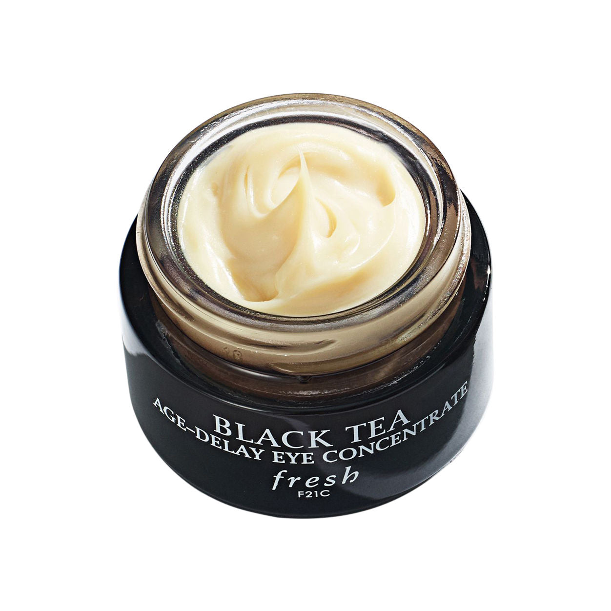 Image of an open Fresh Black Tea Age Delay Eye Cream