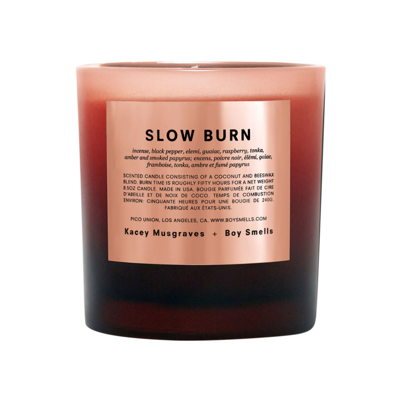 Boy Smells Slow Burn Candle main image.