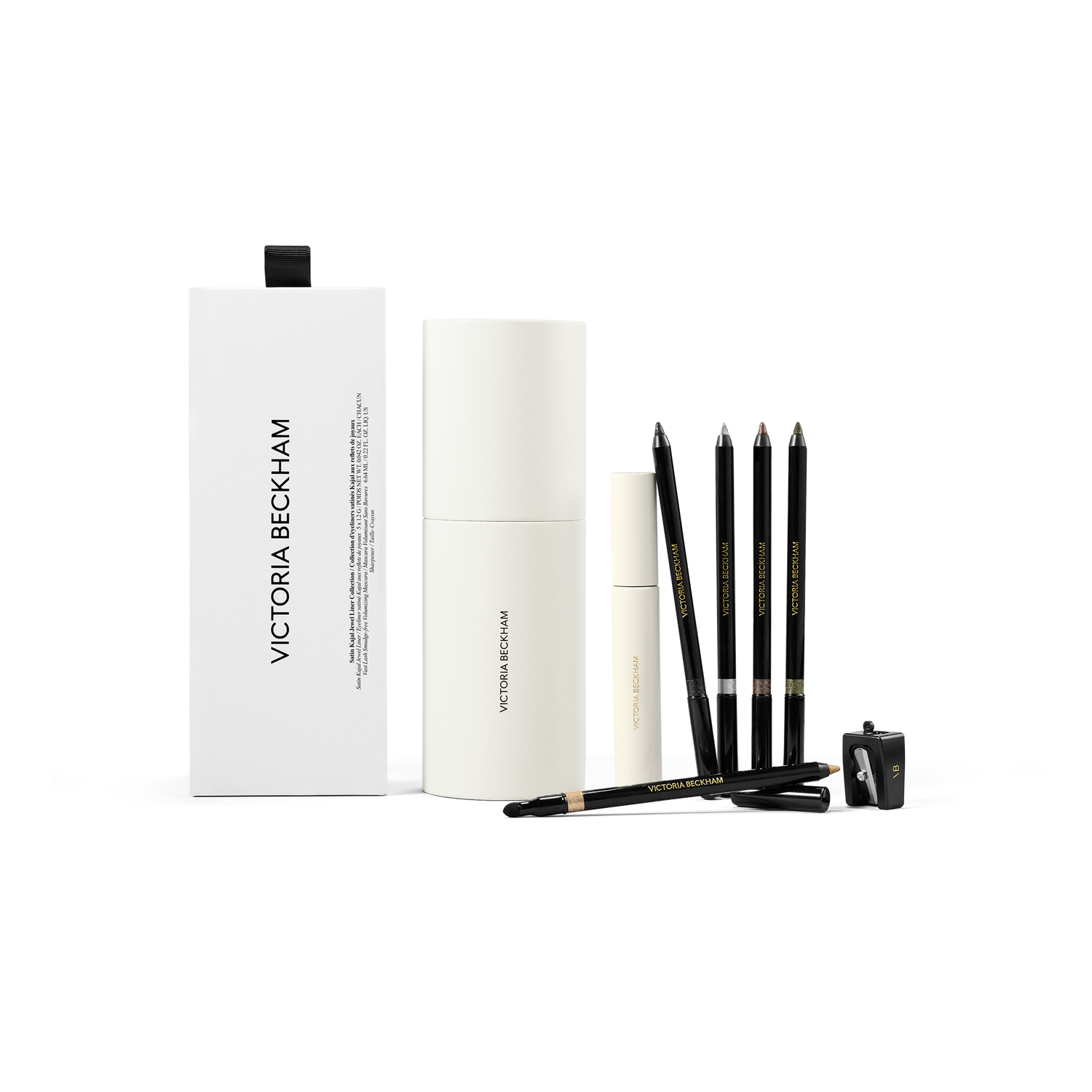 Image of the Victoria Beckham Beauty Satin Kajal Jewel Liner Collection (Limited Edition) box