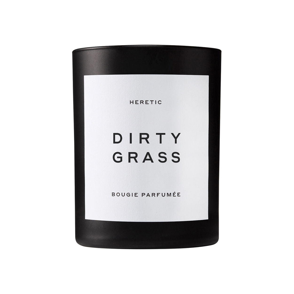 Image of an open Heretic Dirty Grass Candle