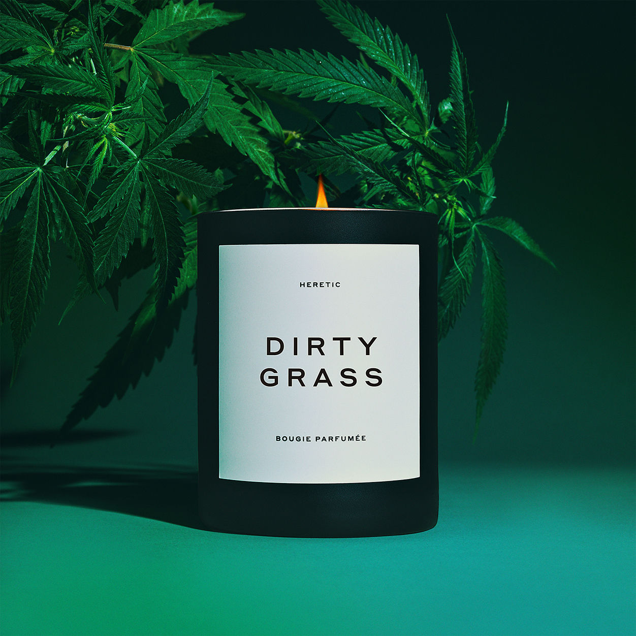 Lifestyle image of Heretic Dirty Grass Candle