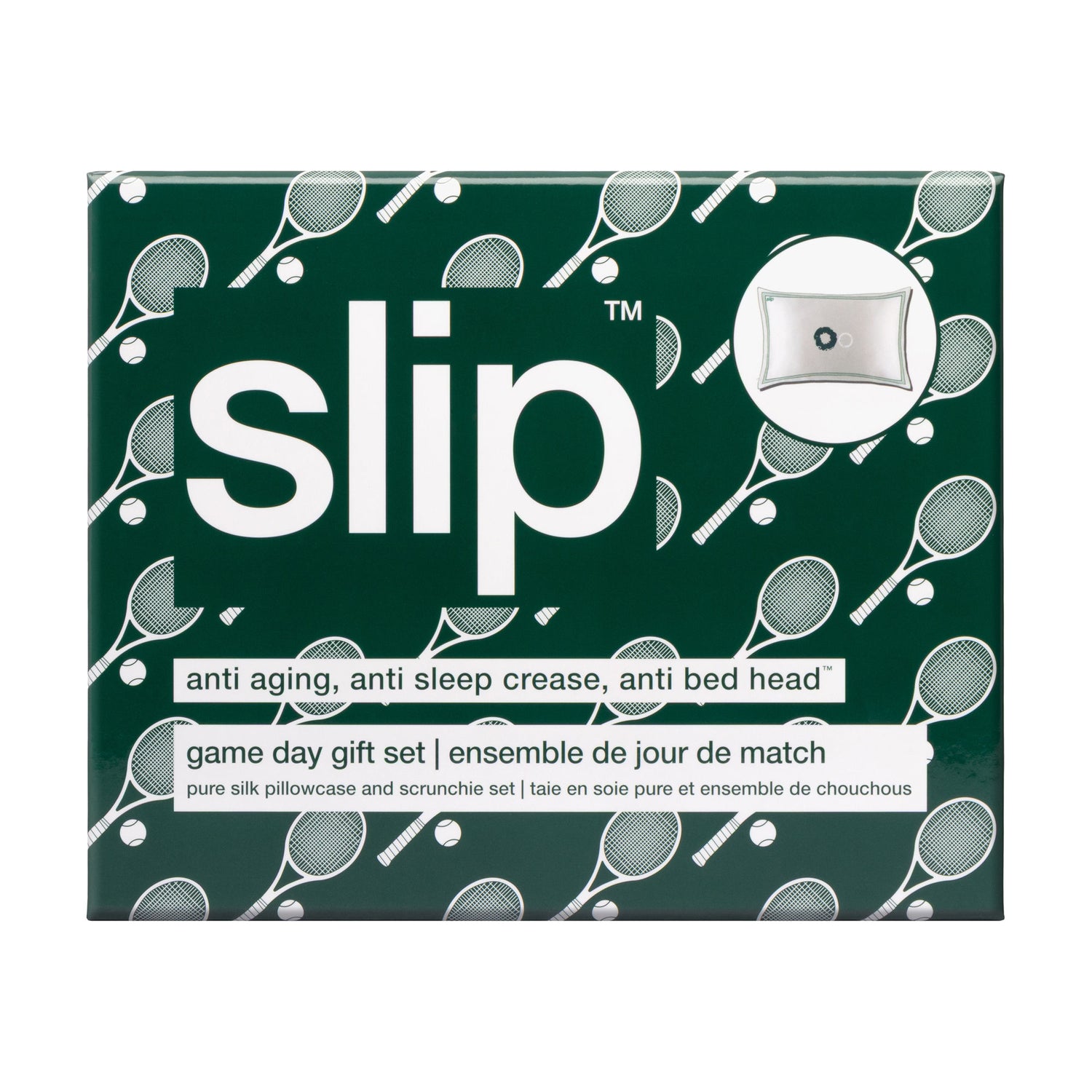 Image of a closed Slip Game Day Pure Silk Queen Gift Set (Limited Edition)