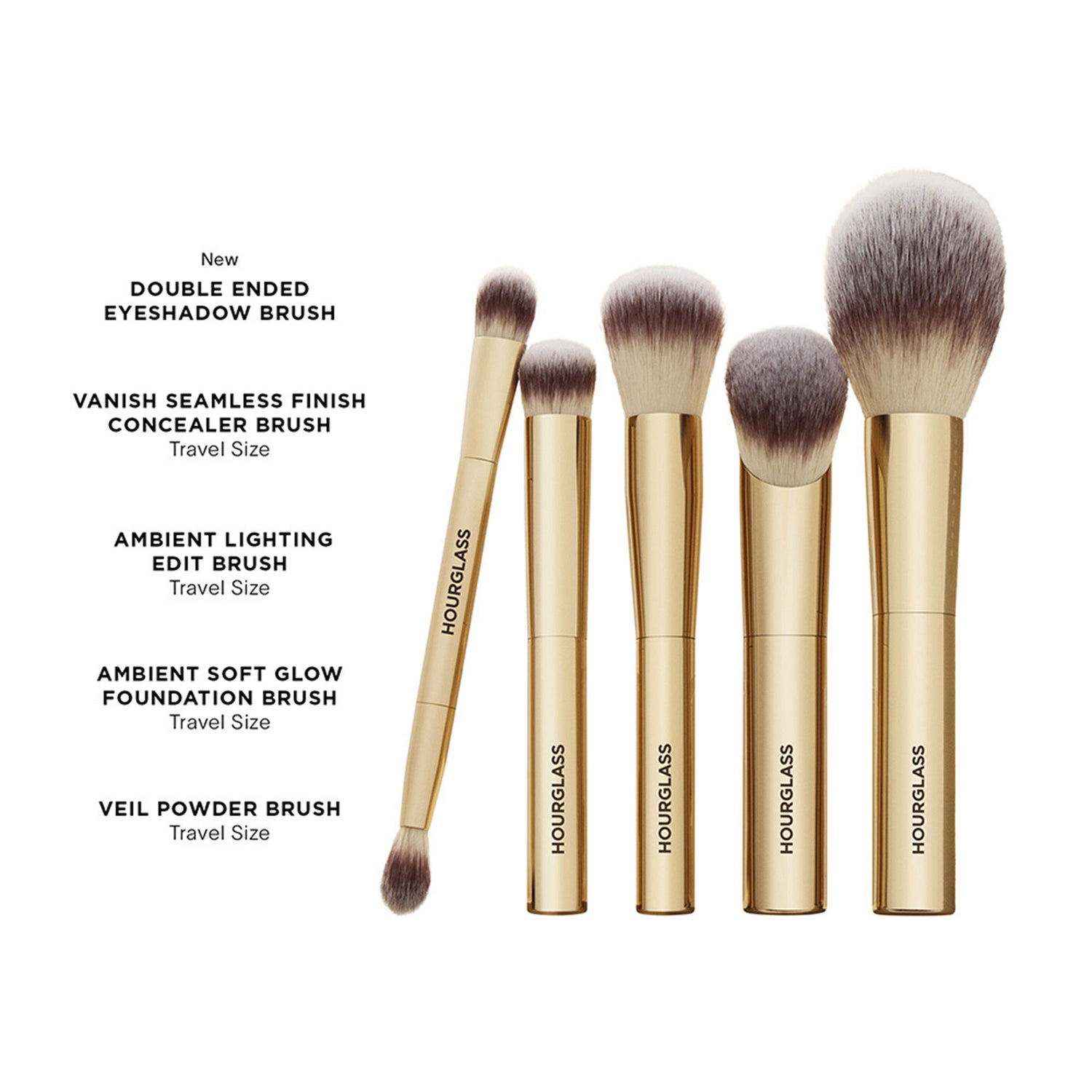 Swatch image of Hourglass Face and Eye Travel Brush Set (Limited Edition)