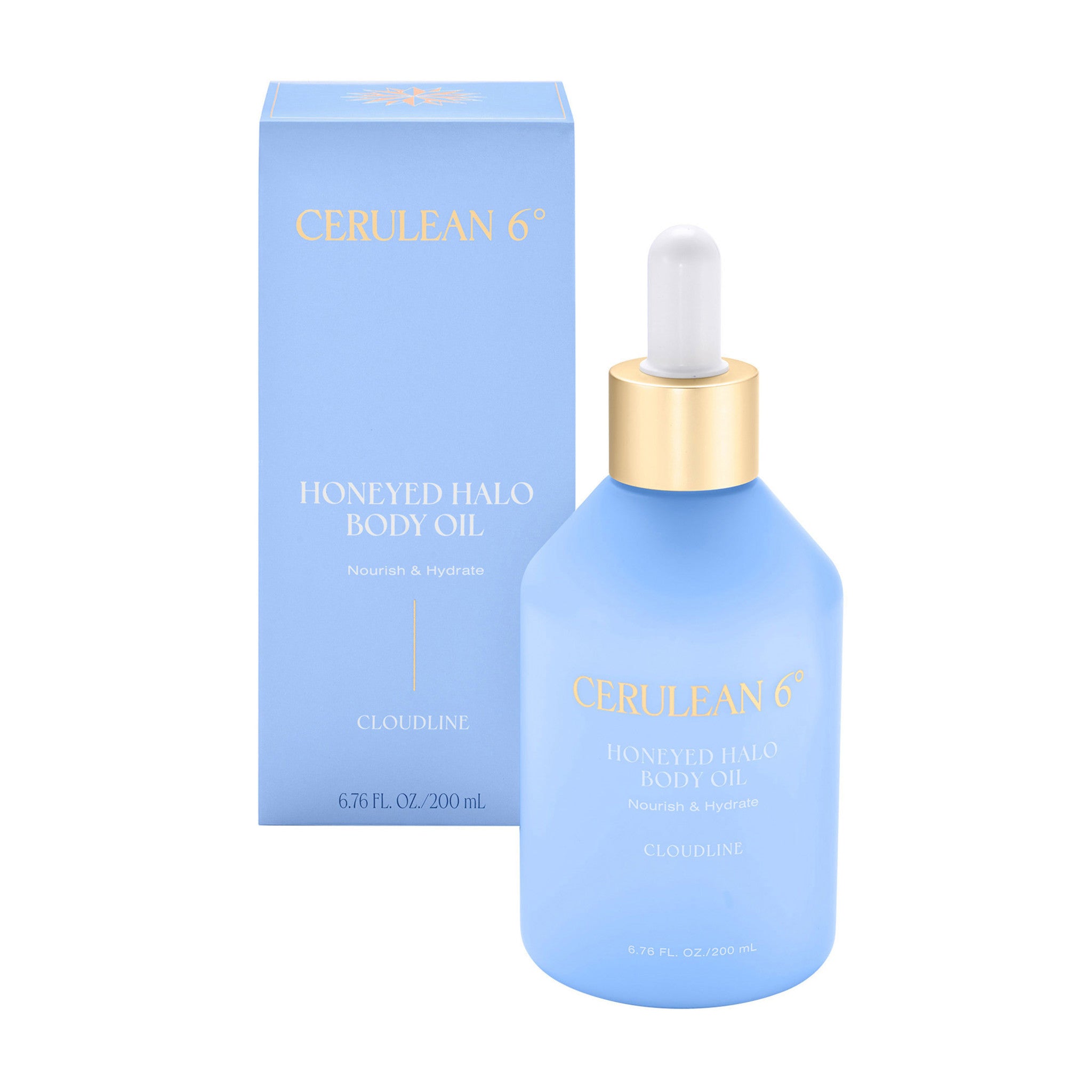 Cerulean 6 Honeyed Halo Body Oil in Cloudline main image.