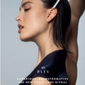 Model image of R+Co Bleu Scalp Therapy Pre-Shampoo Exfoliating Scrub