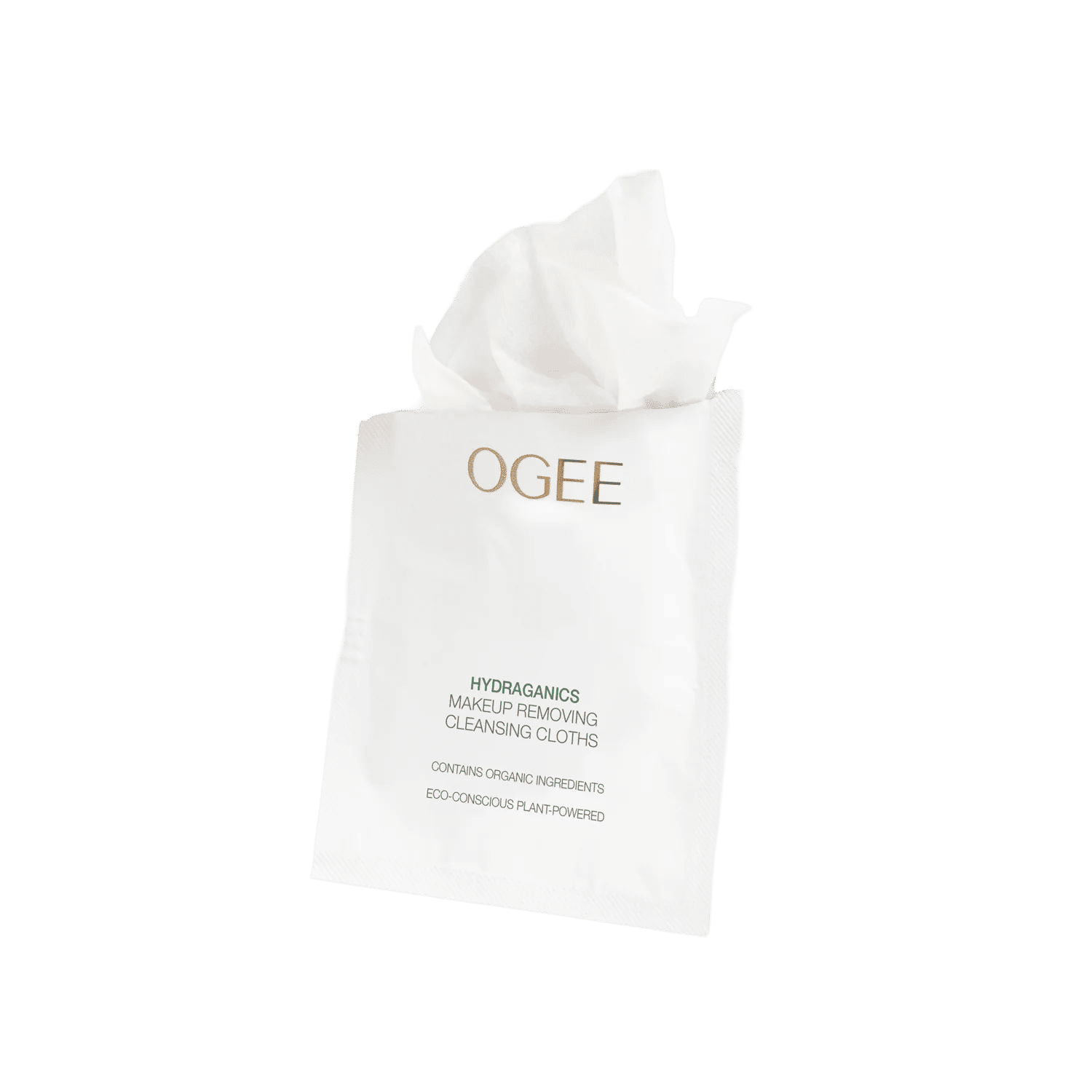 Image of an open Ogee Makeup Removing Cleansing Cloths