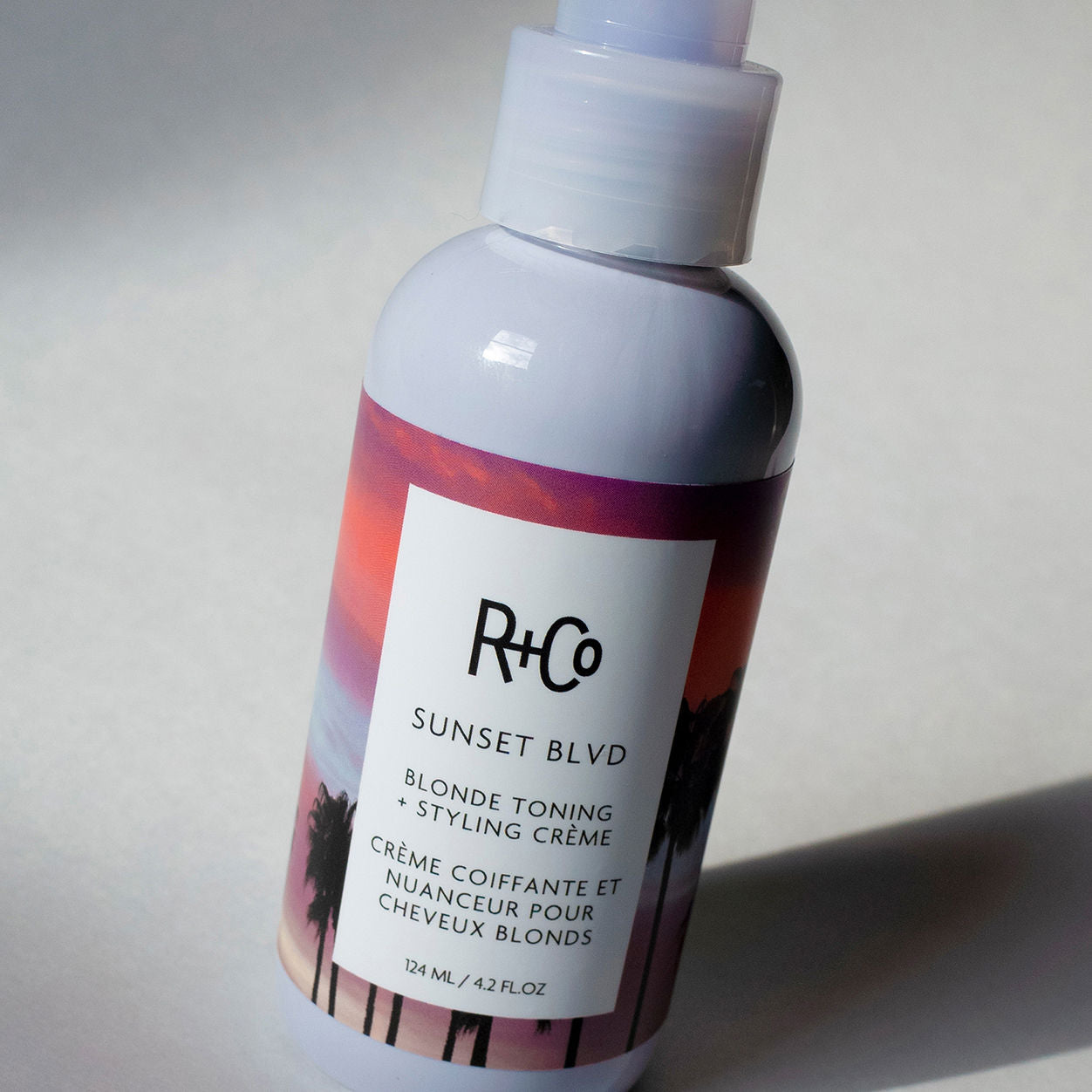 Lifestyle image of R+Co Sunset Blvd Blonde Toning Masque