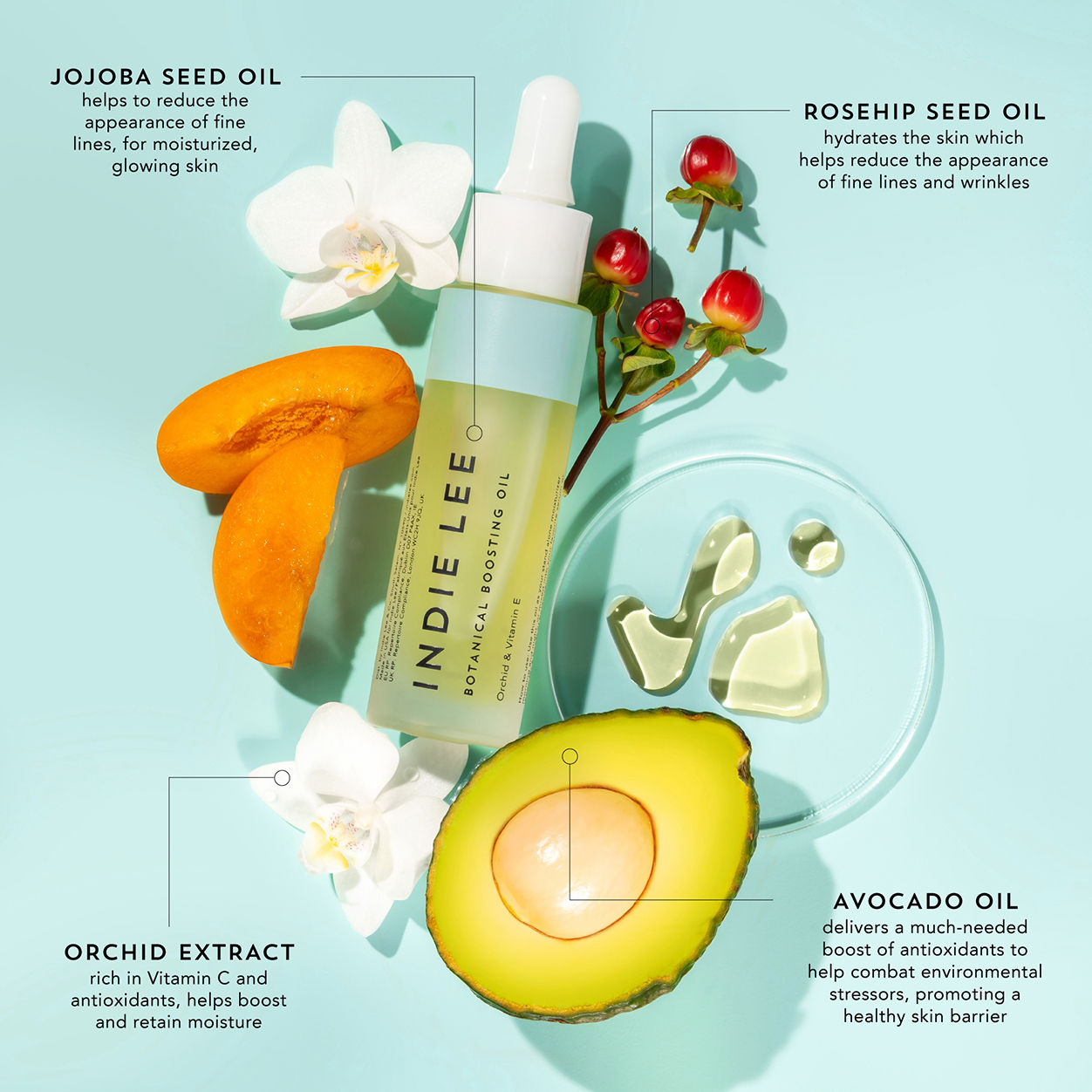 Information related to Indie Lee Botanical Boosting Oil