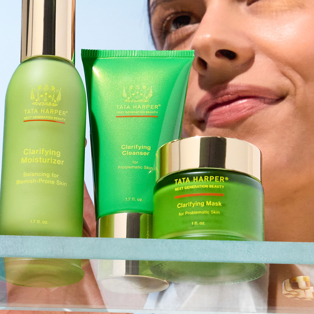 Lifestyle image of Tata Harper Clarifying Moisturizer