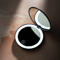 Lifestyle image of Lune+Aster Rechargeable LED Compact Mirror