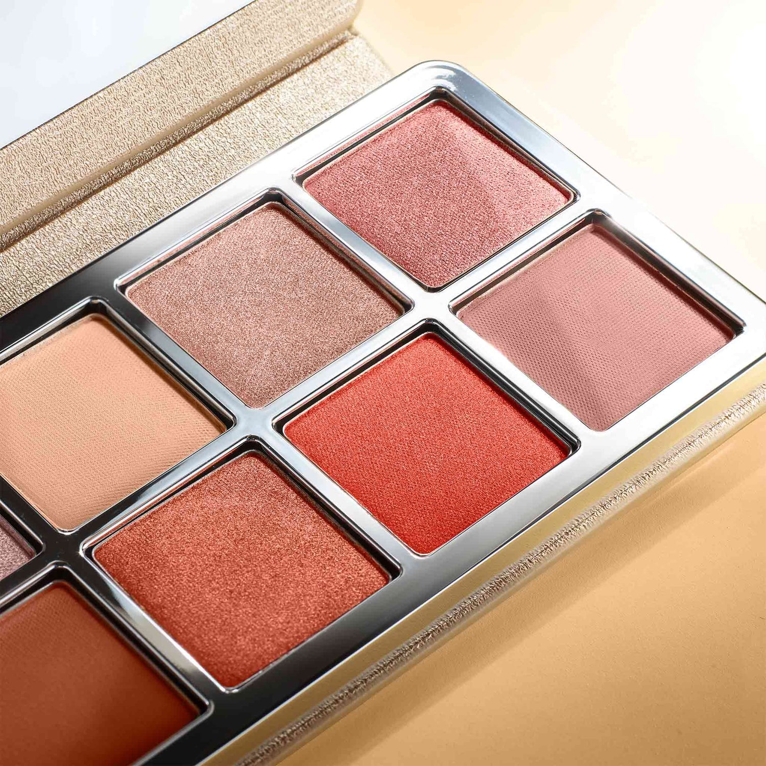 Lune+Aster Sunstone Eyeshadow Palette open container image. This product is in the color bronze