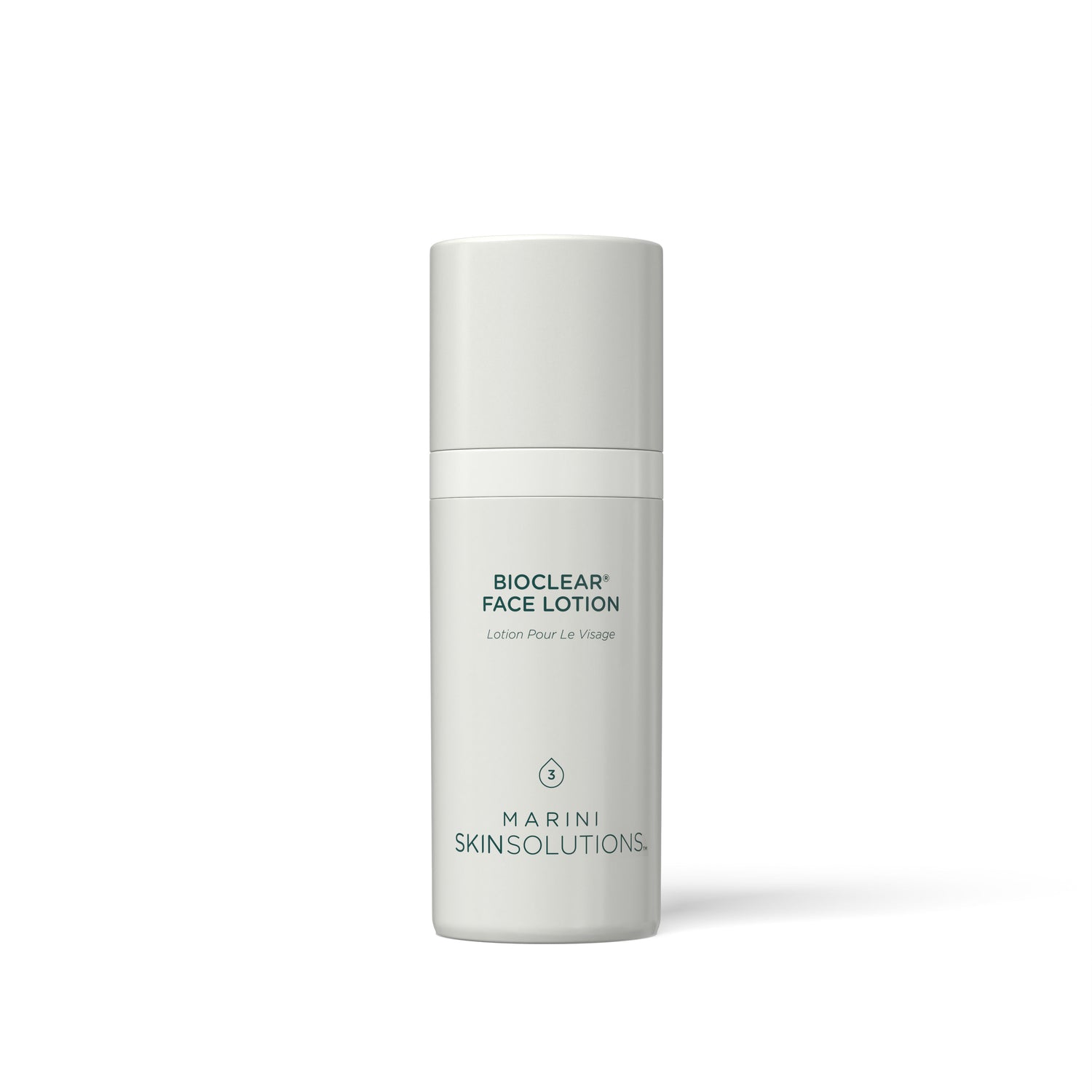 Image of a closed Marini SkinSolutions Bioclear Face Lotion