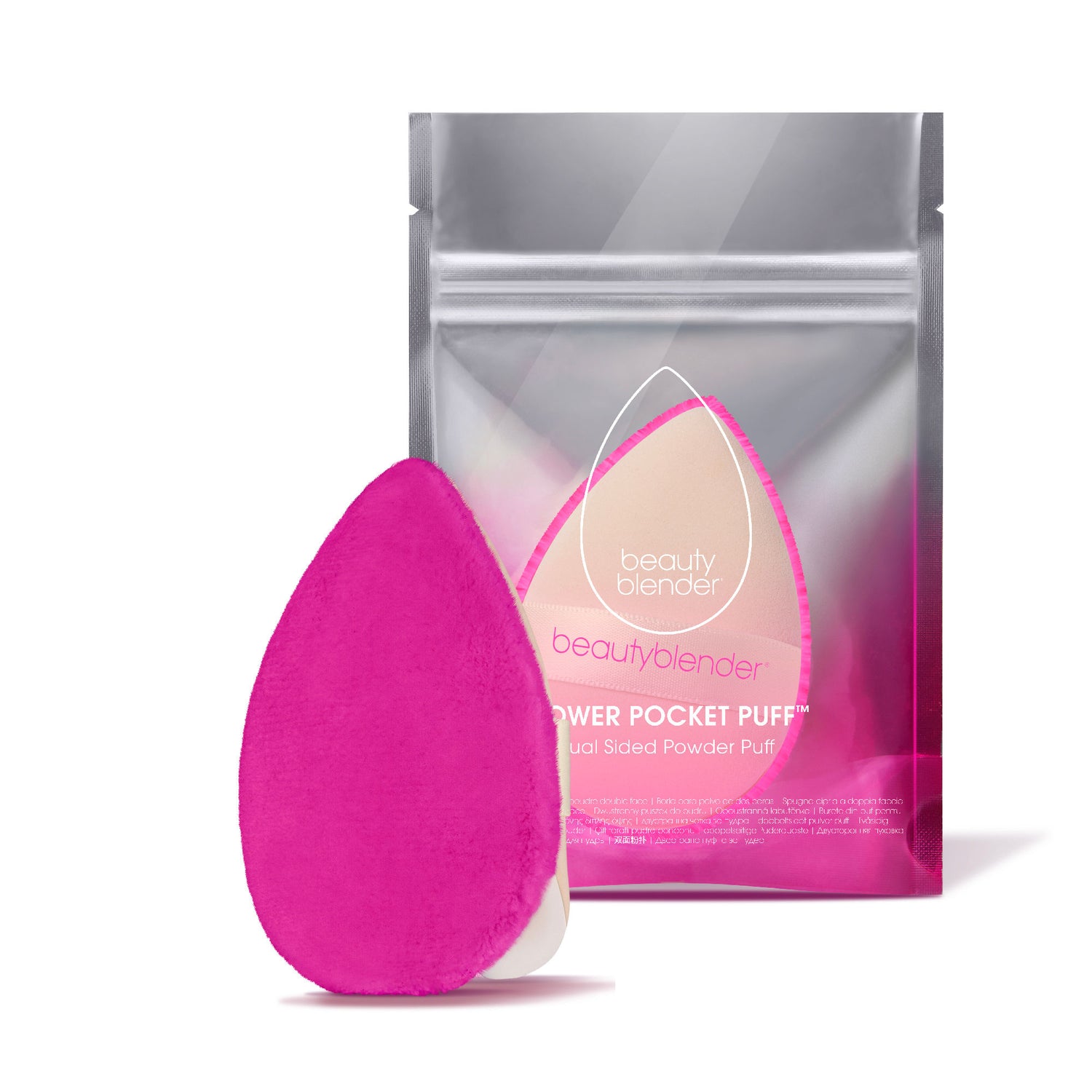 Image of the Beautyblender Power Pocket Puff Dual Sided Powder Puff box