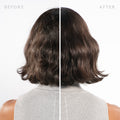 Before and after results of using Virtue Overnight Scalp & Hair Elixir