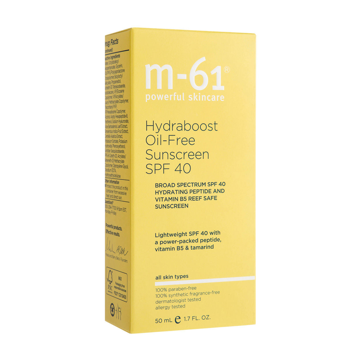 Image of the M-61 Hydraboost Oil-Free Sunscreen SPF 40 box