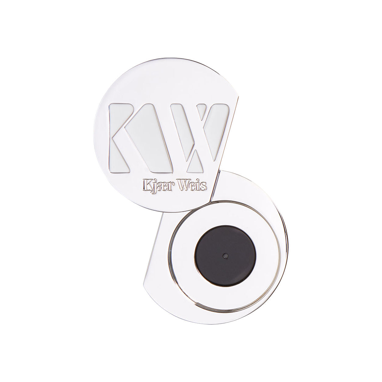 Image of an open Kjaer Weis Iconic Edition Face Powder Case