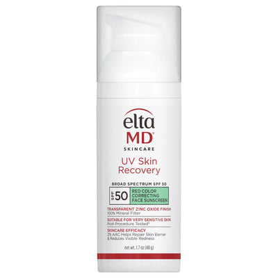 UV Skin Recovery Red Color Correcting Green Tint Broad Spectrum SPF 50