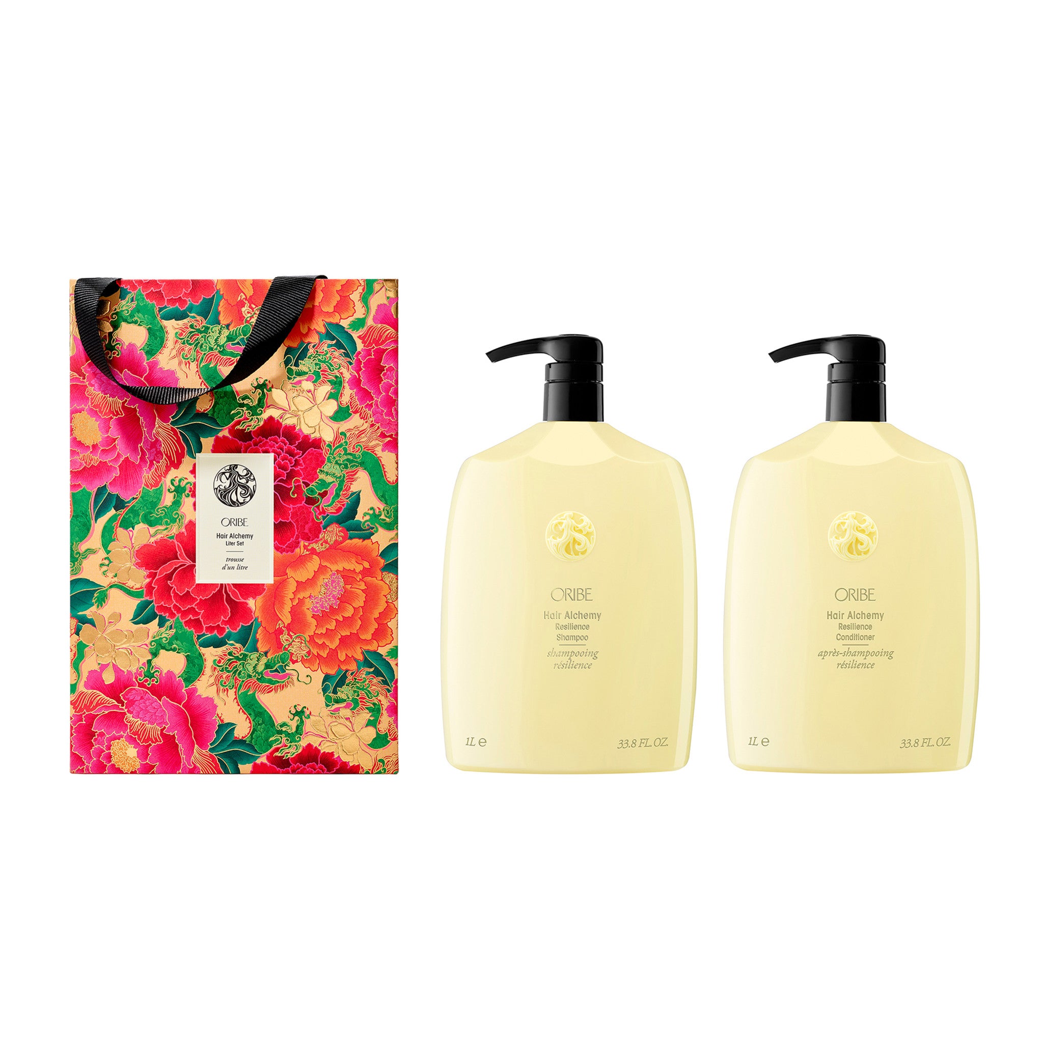 Oribe Lunar New Year Hair Alchemy Strengthening Shampoo and Conditioner Liter Set (Limited Edition) main image.