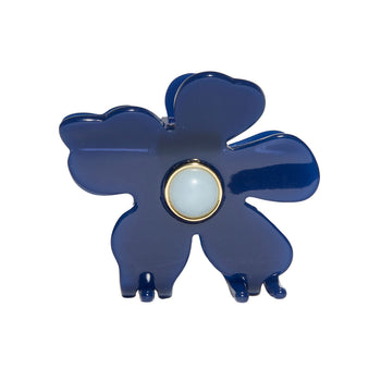 Lele Sadoughi Cobalt Lily Claw Clip main image