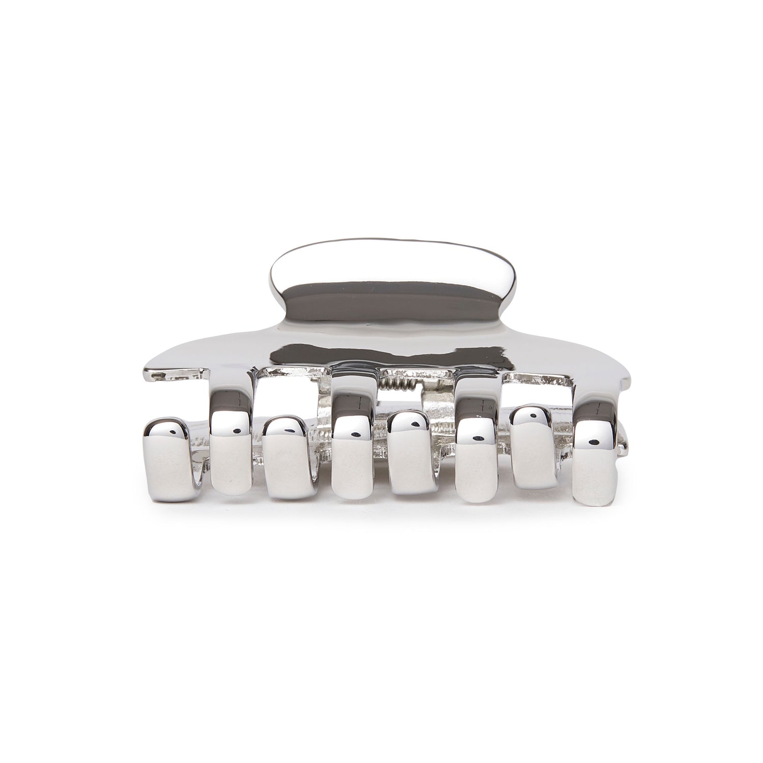 Image of a closed Lele Sadoughi Metal Mini Claw Clip (Limited Edition)