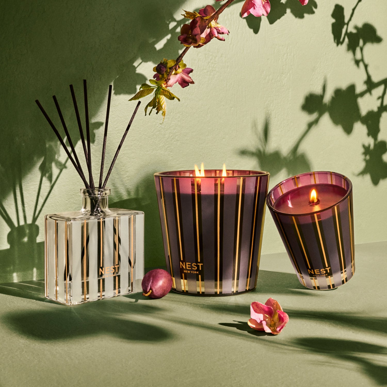 Lifestyle image of Nest Autumn Plum Reed Diffuser