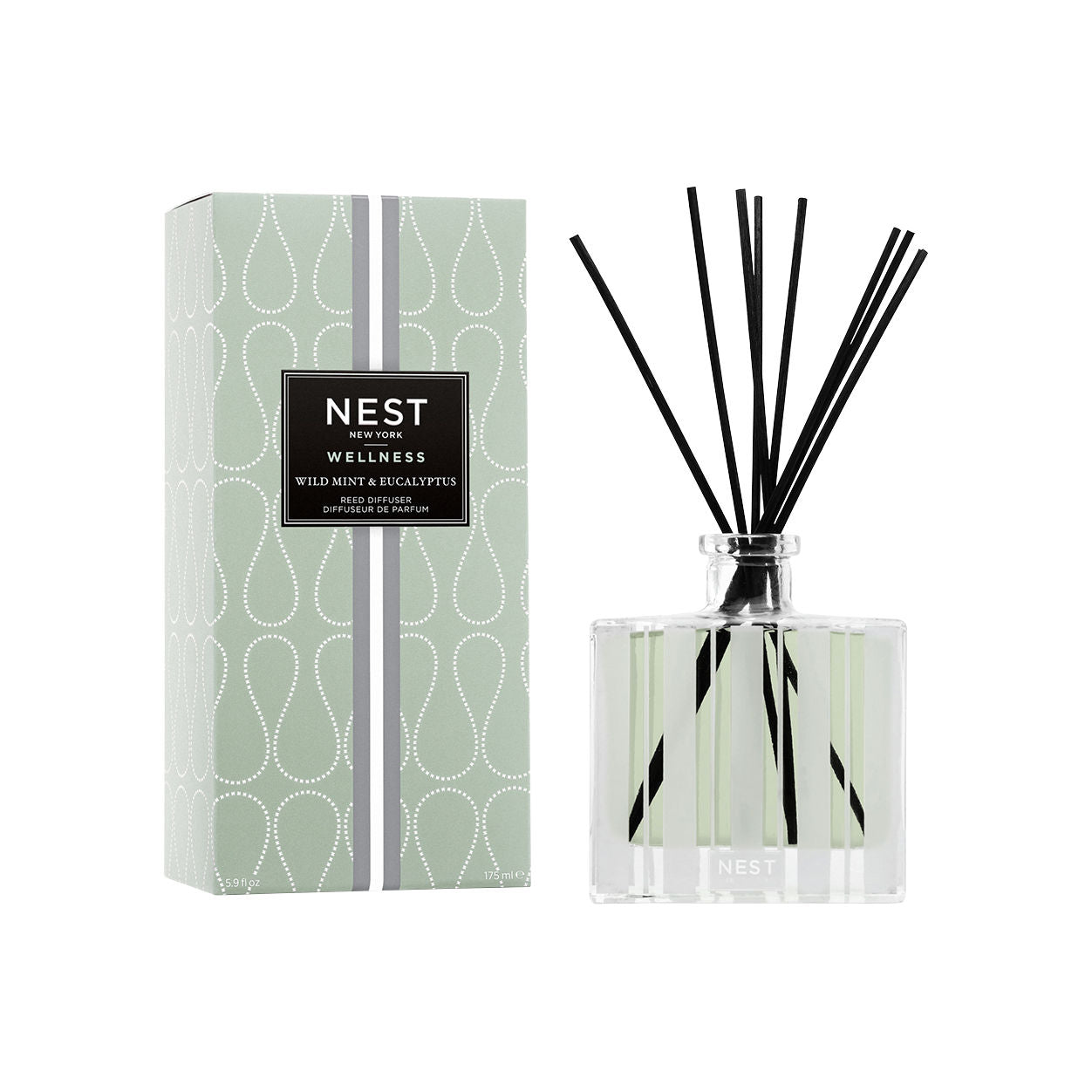 Nest Wild Mint and Eucalyptus Reed Diffuser main image