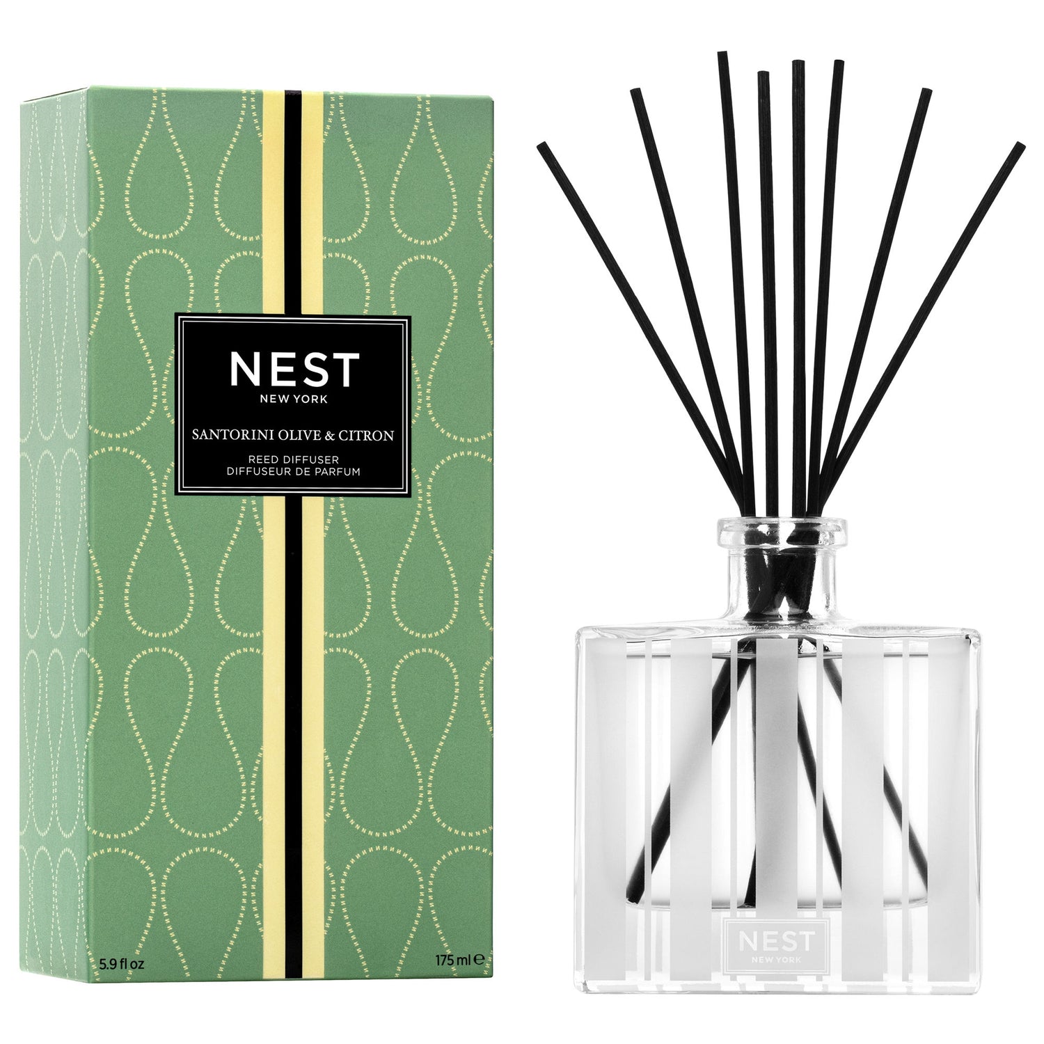 Nest Santorini Olive and Citron Reed Diffuser main image