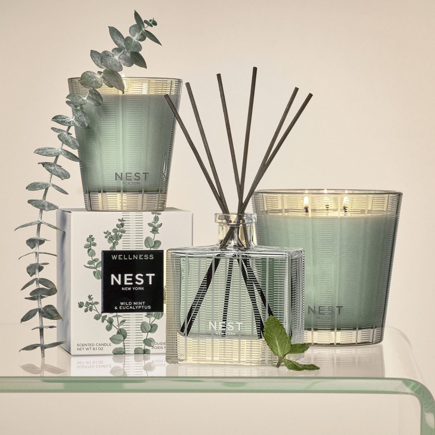 Image of product in the same collection as Nest Wild Mint & Eucalyptus Reed Diffuser