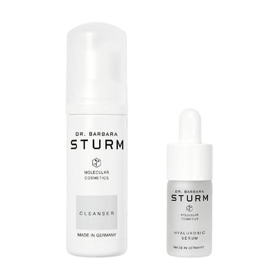 Travel Size Cleanser and Mini Hyaluronic Serum