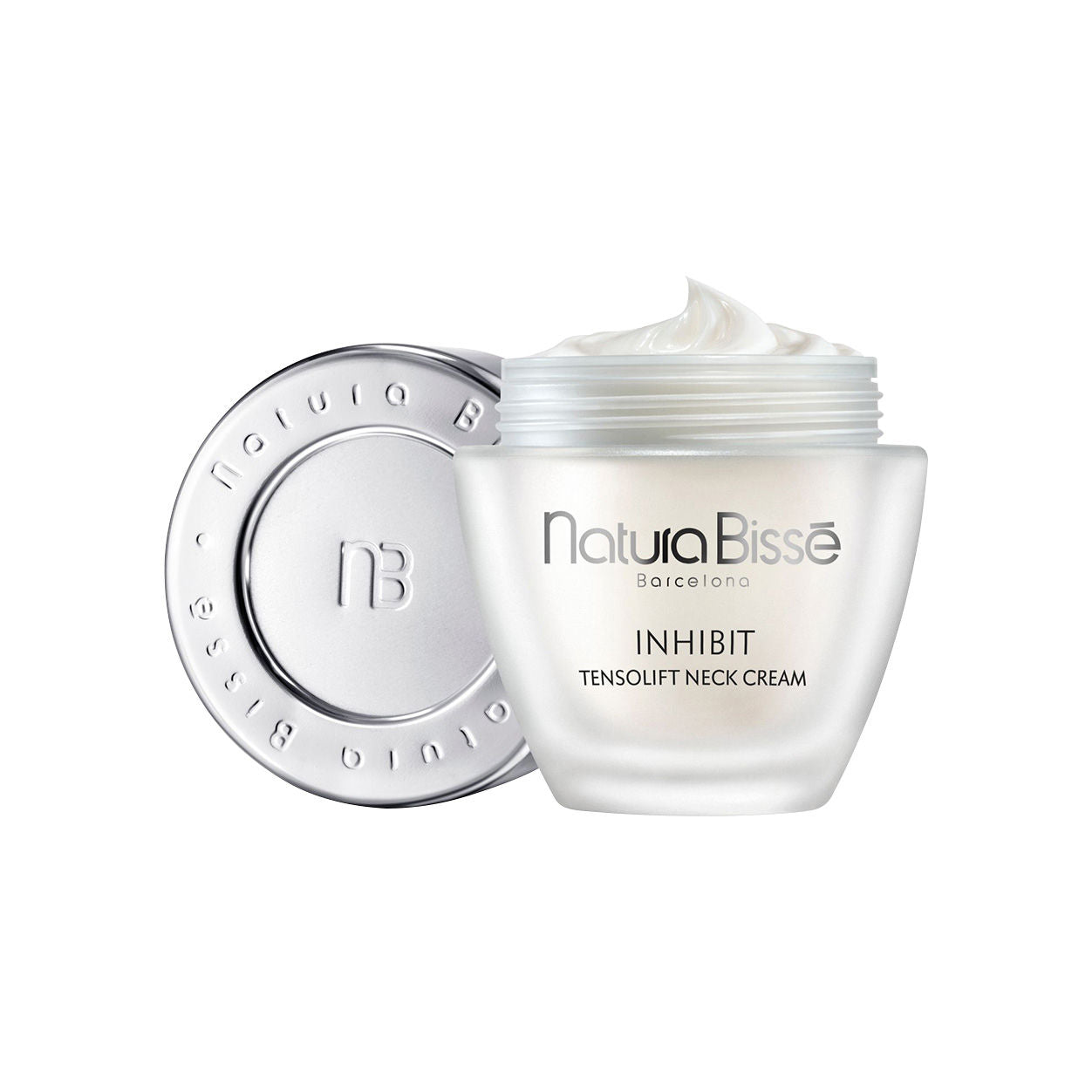 Image of an open Natura Bissé Inhibit Tensolift Neck Cream