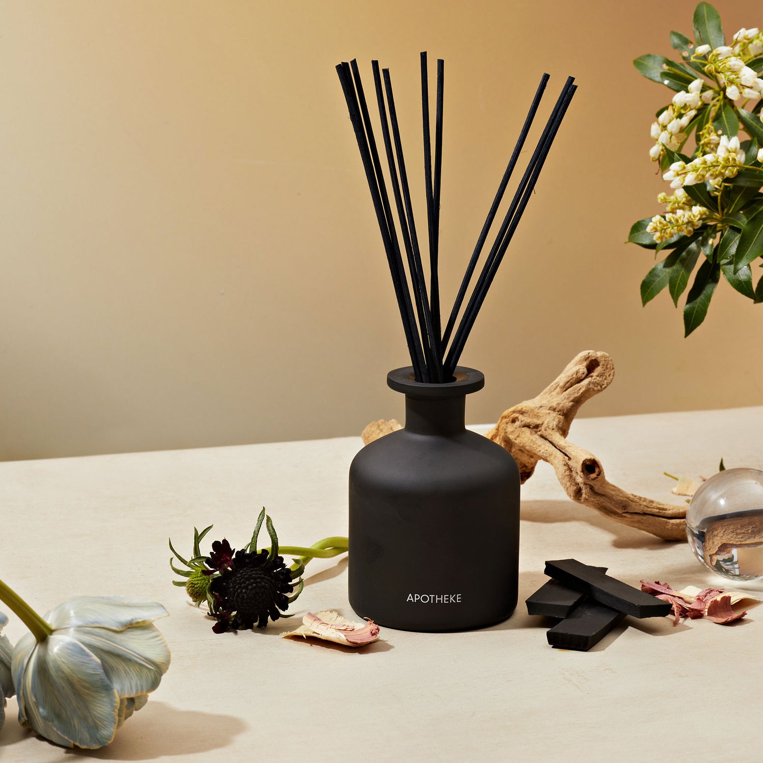 Lifestyle image of Apotheke Charcoal Reed Diffuser