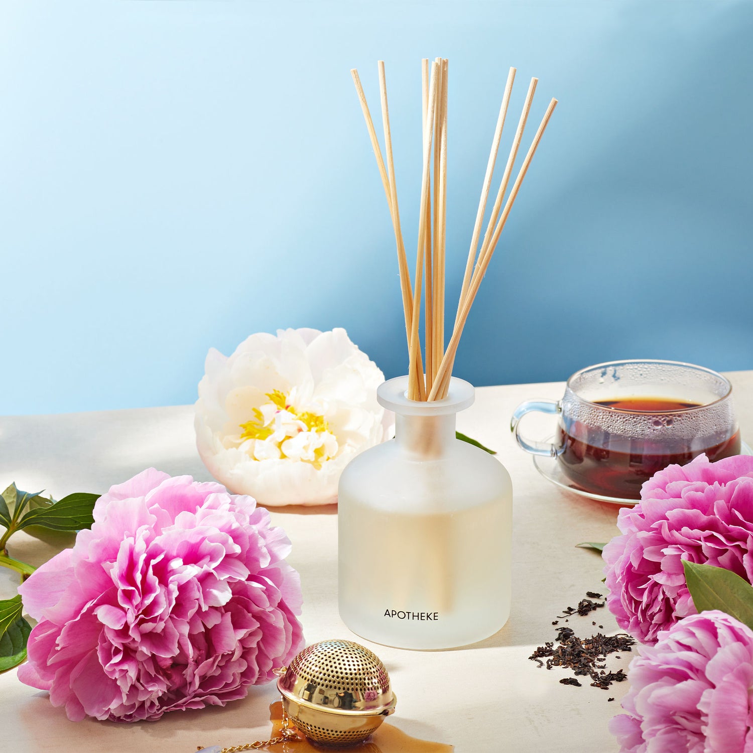 Lifestyle image of Apotheke Earl Grey Bitters Reed Diffuser