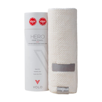 Volo Beauty Salt White Hero Hair Towel main image.