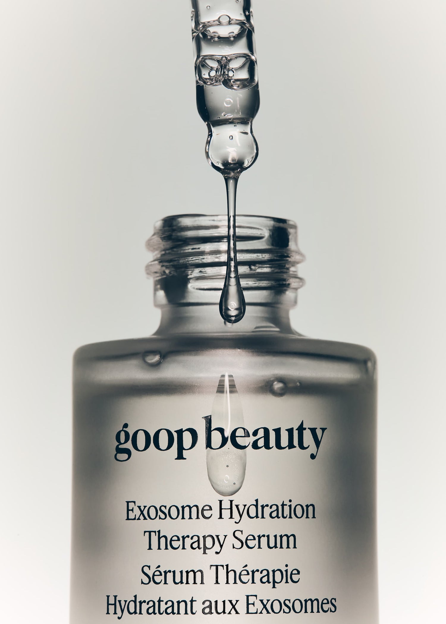Image of an open Goop Exosome Hydration Therapy Serum